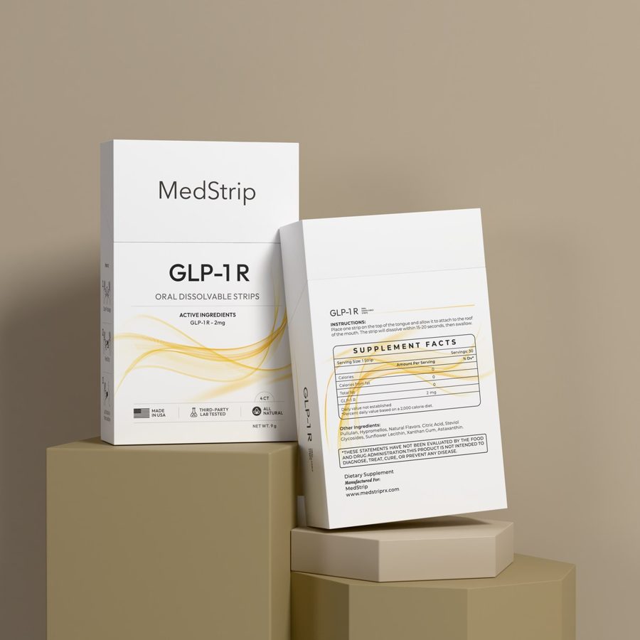 MedStrip GLP-1R oral dissolvable strip box